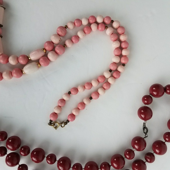 Vintage costume jewelry bead necklace lot - Picture 4 of 8